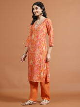 Printed Muslin Kurta With Pants